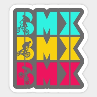 BMX Retro Colors Sticker